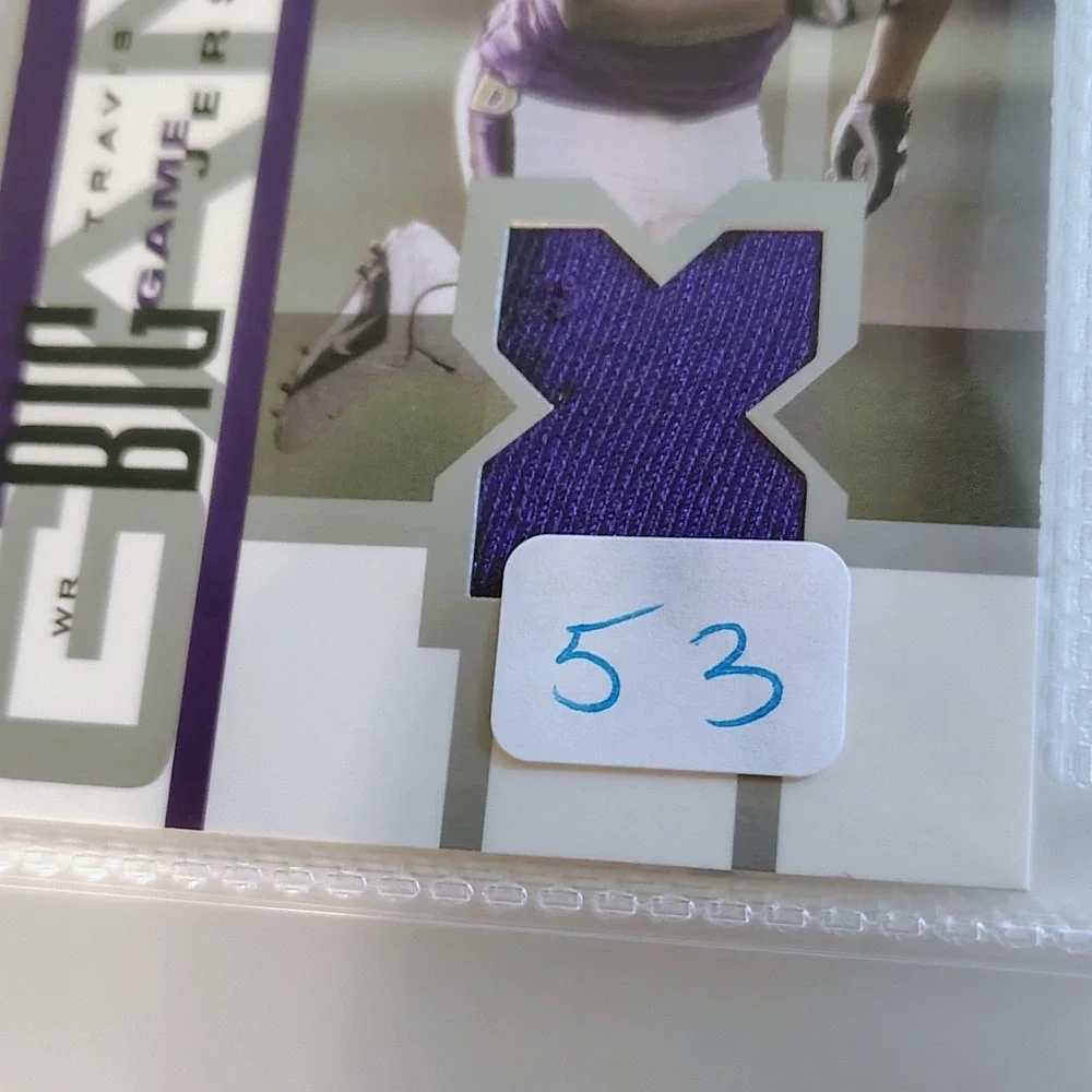 2002 Upper Deck Piece Of History Travis Taylor Big Game‎ Jersey Relic #BGJ-TT